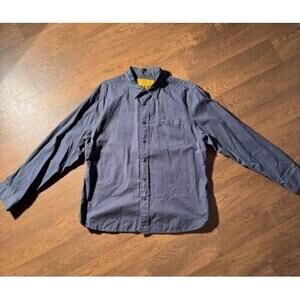 Dockers Mens Shirt Size Large Blue Outdoors Khaki